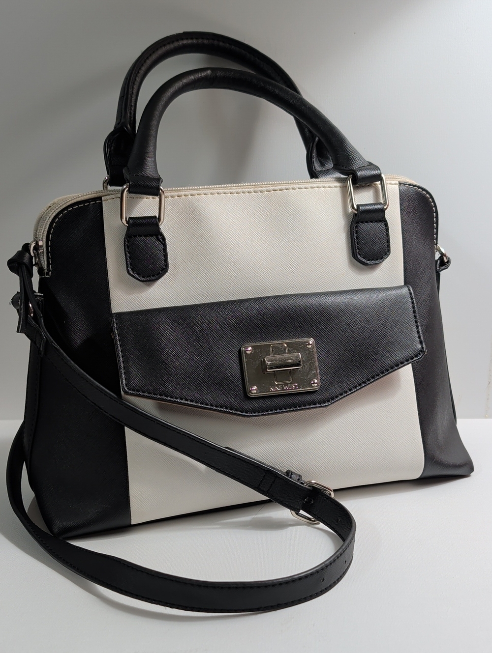 Nine West "Rock And Lock" Colorblock Satchel